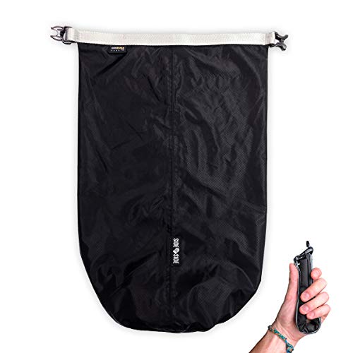 Side by Side Dauerhaft Dry Bag 10L Rucksack | wasserdichte Tasche für SUP, Schwimmen, Tauchen, Baden, Strand, Kanu | Roll Top Kompression Beutel für Wäschesack von Side by Side