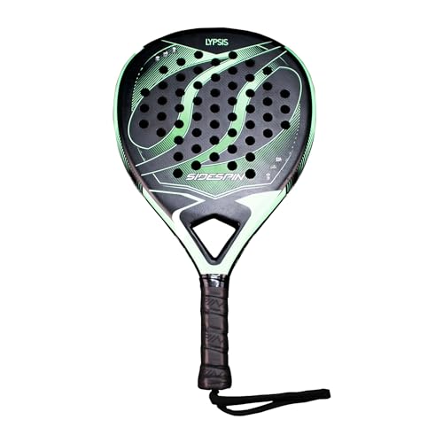 SideSpin SS LYPSIS 3K Full Carbon Padel Schläger Leistung + Kontrolle + Effekt, Unisex Erwachsene, Schwarz Grün, Universal SideSpin SS LYPSIS 3K Full Carbon Padel Schläger Leistung + Kontrolle + Effekt, Unisex Erwachsene, Schwarz Grün, Universal von SideSpin