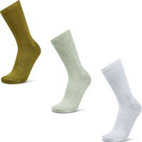 Sidestep Basic Crew 3 Pack Unisex Socken - Grün - Größe: 35 - 38 - Baumwolle - Foot Locker von Sidestep