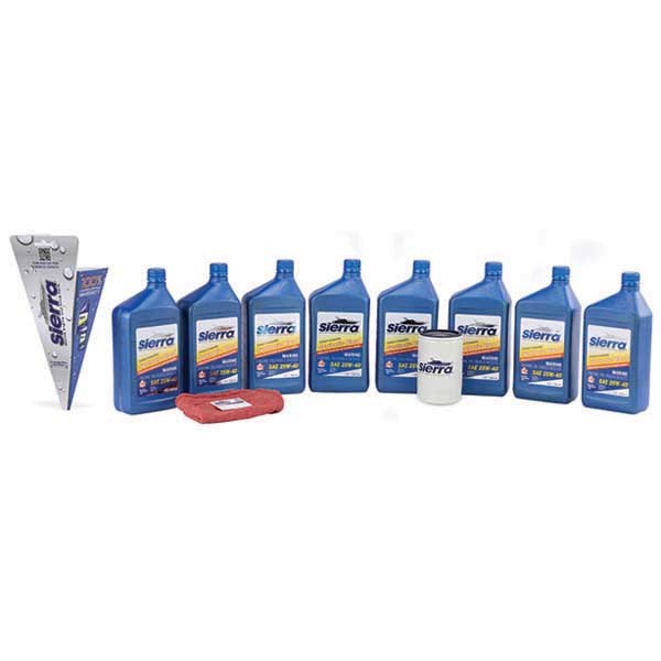 Sierra Mercury Synthetic Oil Change Kit Durchsichtig 25W von Sierra