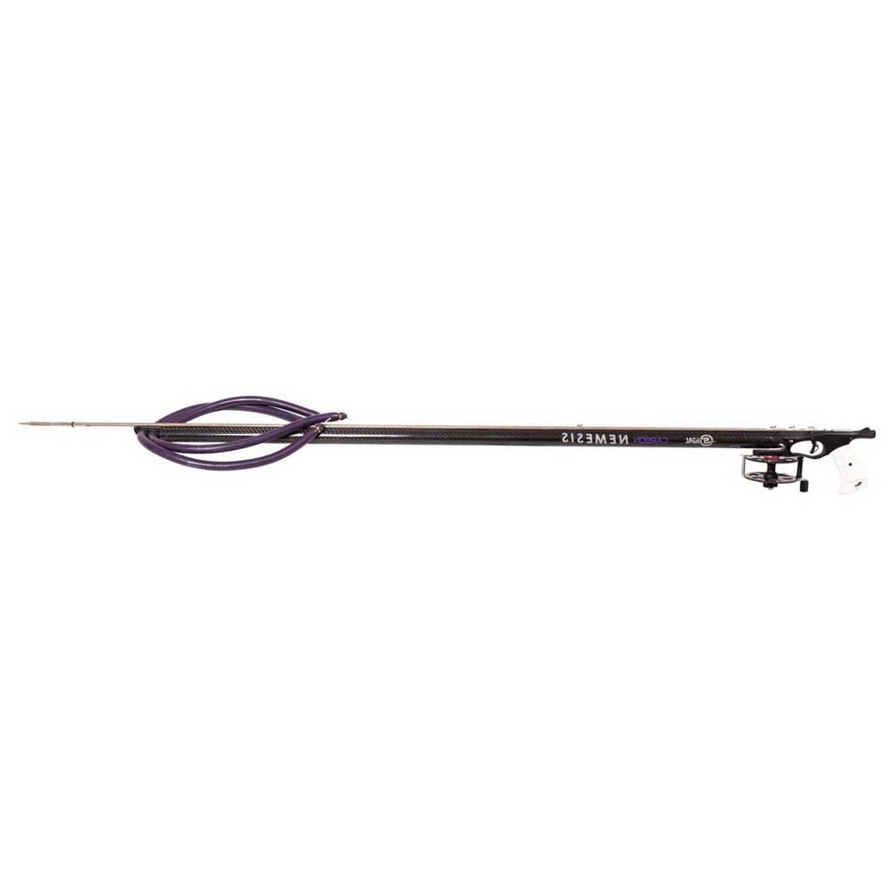 Sigalsub Nemesis Carbon Pro Sling Spearfishing Gun With Reel Schwarz 136 cm von Sigalsub