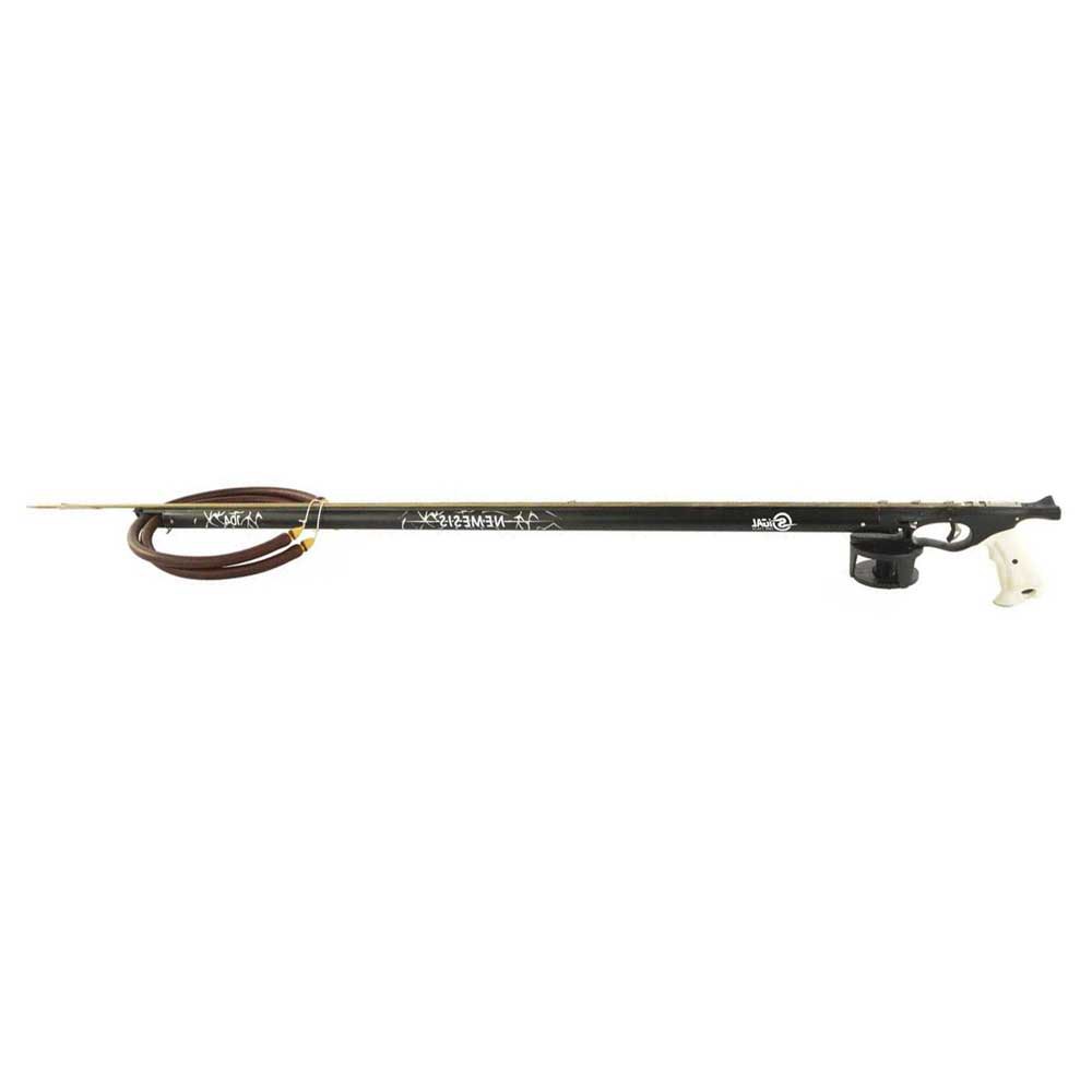 Sigalsub Nemesis Pro Sling Spearfishing Gun With Reel Schwarz 116 cm von Sigalsub