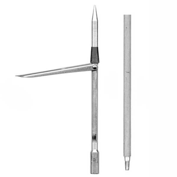 Sigalsub Tahitian Spearshaft Single Barb For Cyrano With Cone 8 Mm Pole Silber 125 cm von Sigalsub