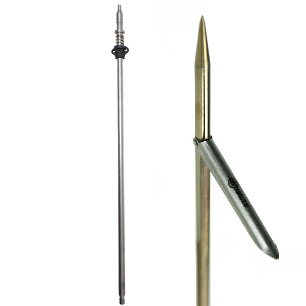 Sigalsub Tahitian Spearshaft Single Barb With Cone 7.5 Cm Silber 110 cm von Sigalsub