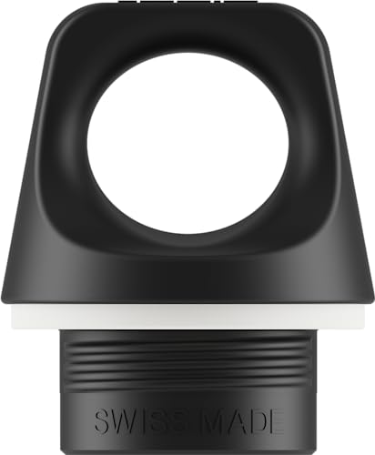 SIGG Screw Top Black Verschluss (One Size), Ersatzteil für SIGG Trinkflasche mit Enghals oder WMB Adapter, auslaufsicherer Verschluss, Kunststoff, Schwarz von SIGG