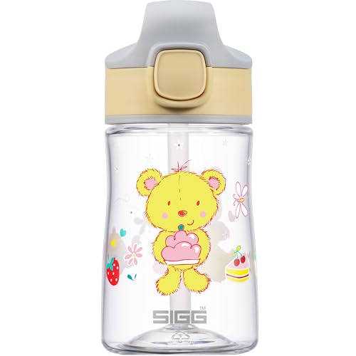 SIGG - Tritan Trinkflasche Kinder - Miracle Furry Friend - Mit Trinkhalm - Auslaufsicher - Federleicht - BPA-frei - aus kratzresistentem Tritan - Schule & Sport - Gelb - 0,35L SIGG - Tritan Trinkflasche Kinder - Miracle Furry Friend - Mit Trinkhalm - Auslaufsicher - Federleicht - BPA-frei - aus kratzresistentem Tritan - Schule & Sport - Gelb - 0,35L von SIGG