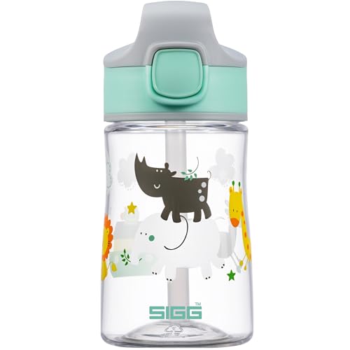 SIGG Miracle Kinder Trinkflasche (0.35 L), Kinderflasche mit auslaufsicherem Deckel, einhändig bedienbare Trinkflasche mit Strohhalm, Grün SIGG Miracle Kinder Trinkflasche (0.35 L), Kinderflasche mit auslaufsicherem Deckel, einhändig bedienbare Trinkflasche mit Strohhalm, Grün von SIGG
