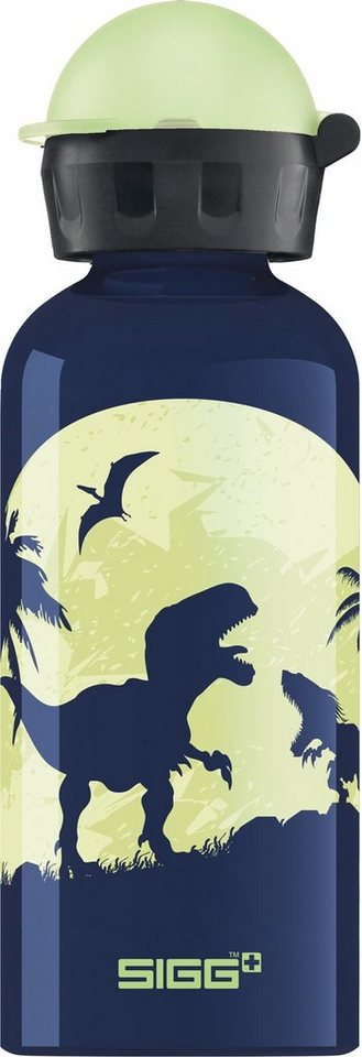 Sigg Trinkflasche SIGG Alutrinkflasche 'Kids', SIGG Alutrinkflasche 'Kids' - 0,4 L Glow Moon Dinos Sigg Trinkflasche SIGG Alutrinkflasche 'Kids', SIGG Alutrinkflasche 'Kids' - 0,4 L Glow Moon Dinos von Sigg