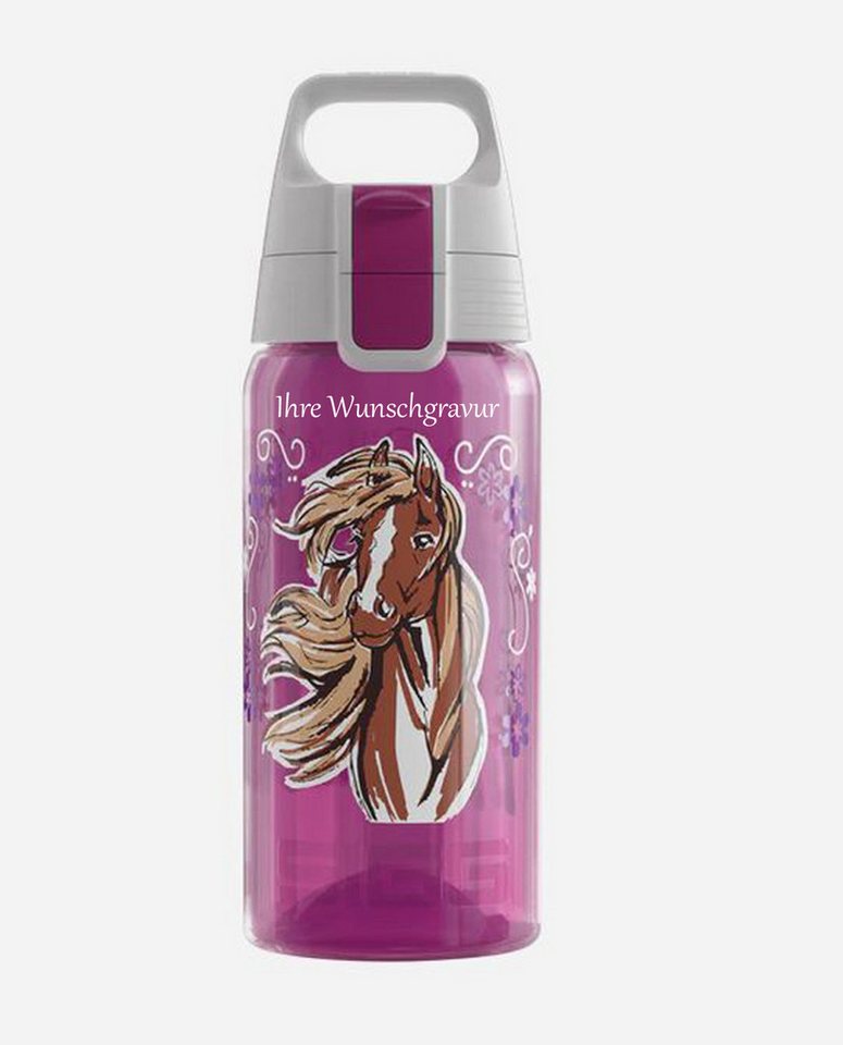 Sigg Trinkflasche 'Viva Kids One' - horse flower, mit persönlicher Namensgravur, 'Viva Kids One' - horse flower, mit persönlicher Namensgravur Sigg Trinkflasche 'Viva Kids One' - horse flower, mit persönlicher Namensgravur, 'Viva Kids One' - horse flower, mit persönlicher Namensgravur von Sigg