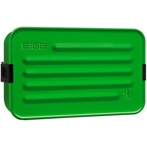 SIGG - Alu Lunchbox Plus L Green - Brotdose Mit Unterteilung - Preisgekrönt - Spülmaschinenfest & Mikrowellengeeignet - Absolut Dicht - Federleicht - BPA-frei - 1,2L SIGG - Alu Lunchbox Plus L Green - Brotdose Mit Unterteilung - Preisgekrönt - Spülmaschinenfest & Mikrowellengeeignet - Absolut Dicht - Federleicht - BPA-frei - 1,2L von SIGG