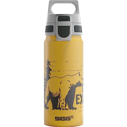 SIGG WMB One Brave Bear Kinder Trinkflasche (0.6 L), schadstofffreie und auslaufsichere Kinderflasche, federleichte Wasserflasche aus Aluminium SIGG WMB One Brave Bear Kinder Trinkflasche (0.6 L), schadstofffreie und auslaufsichere Kinderflasche, federleichte Wasserflasche aus Aluminium von SIGG