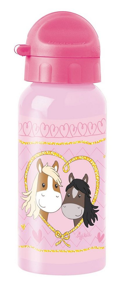 Sigikid Trinkflasche Pony Love Rosa Kinder Flasche von Sigikid