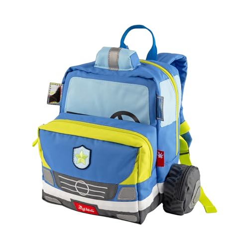 sigikid Kinderrucksack Polizei, Kindergarten-Rucksack: robust, leicht, kindgerecht, für Kita, Krippe, Ausflüge, Freizeit, für Kinder von 2-5 Jahren, Blau/Polizei sigikid Kinderrucksack Polizei, Kindergarten-Rucksack: robust, leicht, kindgerecht, für Kita, Krippe, Ausflüge, Freizeit, für Kinder von 2-5 Jahren, Blau/Polizei von Sigikid
