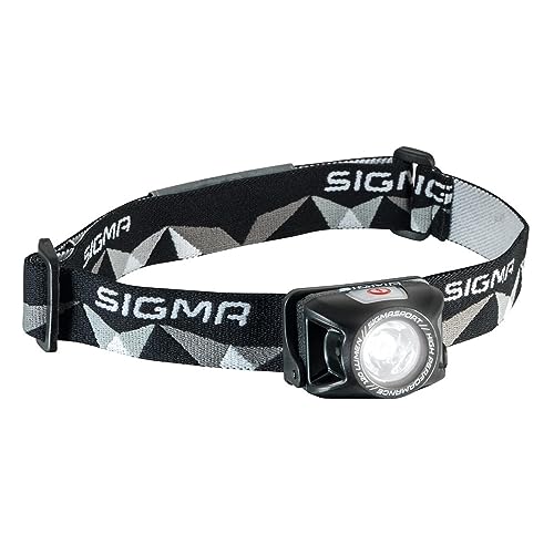 Sigma Sport Sigma 18850 Sport Headled II Stirnlampe, Langlebig, leicht, abnehmbar, spritzwassergeschützt, schwarz, One Size von SIGMA SPORT