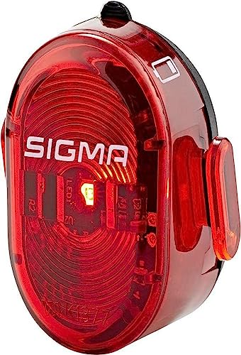 Sigma Sport LED Akku Fahrradbeleuchtung NUGGET II, 400 m Sichtbarkeit, wiederaufladbares Rücklicht, StVZO zugelassen, Schwarz von SIGMA