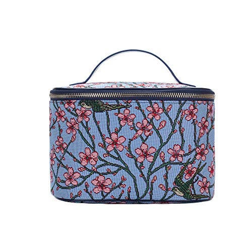 Signare Gobelin-Kulturbeutel, Make-up-Tasche für Damen, mit Designs, inspiriert von V&A-Kollektionen, Blüte und Schwalbe, Einheitsgröße von Signare