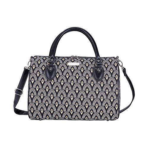 Signare Tapisserie reisetasche damen, sporttasche damen, weekender damen, reisetasche groß mit Farbmuster Designs (Art Decor – Luxor) von Signare