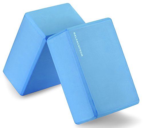 Fitvids Uni-Erwachsene BalanceFrom GoYoga Yoga-Blöcke mit hoher Dichte, je 22,9 x 15,2 x 10,2 cm, 2 Stück, Blau Fitvids Uni-Erwachsene BalanceFrom GoYoga Yoga-Blöcke mit hoher Dichte, je 22,9 x 15,2 x 10,2 cm, 2 Stück, Blau von Fitvids