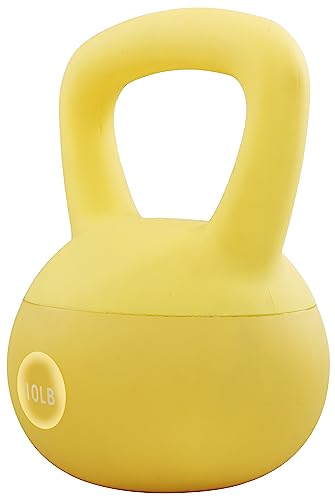 Signature Fitness Weiche Kugelhanteln – mit Meer und Eisensand gefüllte Gewichte für Damen und Herren – farbkodierte weiche Vinyl-Kugelhanteln, 4,5 kg von Signature Fitness