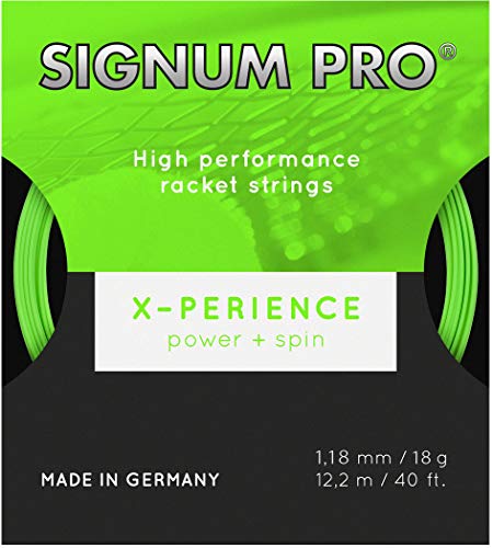 Signum Pro Unisex – Erwachsene Xperience Saitenset 12m-Neongrün Tennis-Saite, One Size Signum Pro Unisex – Erwachsene Xperience Saitenset 12m-Neongrün Tennis-Saite, One Size von SIGNUM PRO