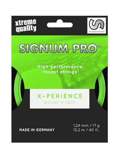Signum Pro Unisex – Erwachsene Xperience Saitenset 12m-Neongrün Tennis-Saite von SIGNUM PRO