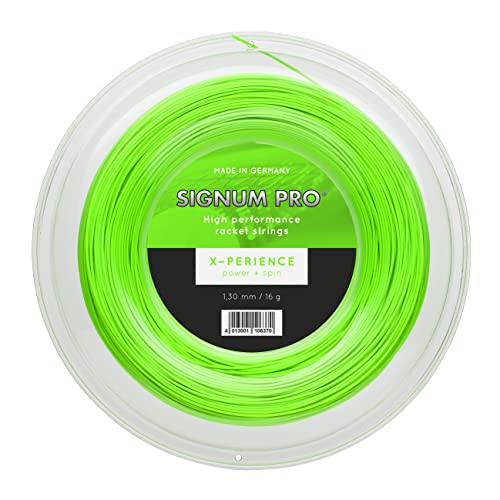 Signum Pro Tennis Saiten 1,30 X-PERIENCE 1,30 mm 16G Spule 200 m 660 FT, grün, 1.30 mm Signum Pro Tennis Saiten 1,30 X-PERIENCE 1,30 mm 16G Spule 200 m 660 FT, grün, 1.30 mm von SIGNUM PRO