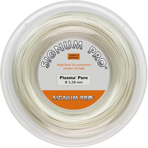 Signum Pro Plasma Reine Spule Tennis Saitenrolle Weiß, 1,28 mm x 200 m, 0255000236400014 von SIGNUM PRO