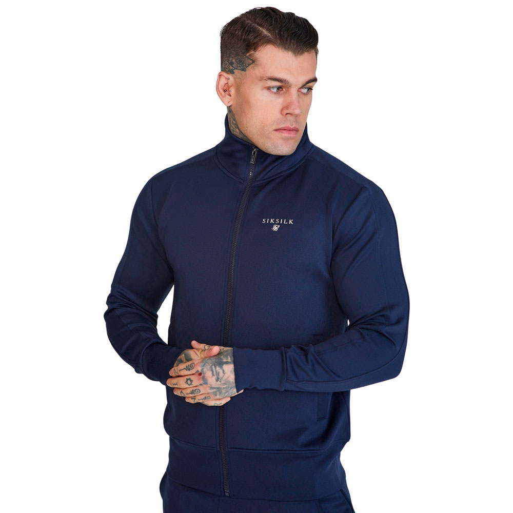 Siksilk Essentials Poly Tracksuit Jacket Blau S Mann von Siksilk