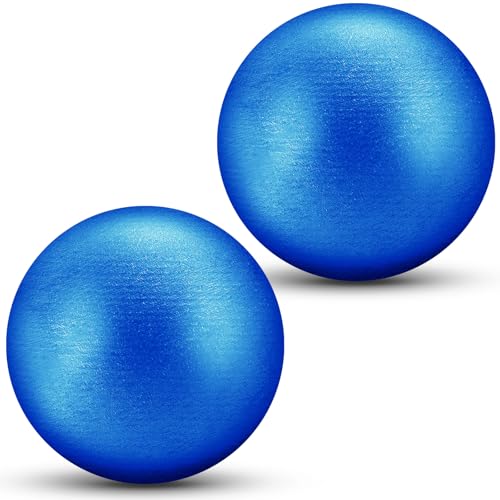 Silipull 2 Stück Iron Shot Put 2,7 kg Sport Cast Shot Put Ball Blue Shotput Wettbewerb Shot Put Track Field Shots für Frühling High School Leichtathletik Wettbewerb Praxis Outdoor von Silipull