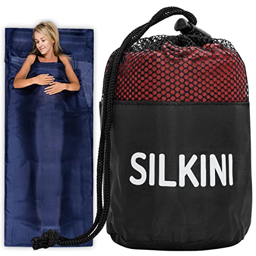 Silkini Compact Seidenschlafsack aus 100% Seide, Hüttenschlafsack Ultraleicht, Schlafsack Inlett, Inlay, Sommerschlafsack, Innenschlafsack kleines Packmaß Silkini Compact Seidenschlafsack aus 100% Seide, Hüttenschlafsack Ultraleicht, Schlafsack Inlett, Inlay, Sommerschlafsack, Innenschlafsack kleines Packmaß von Silkini