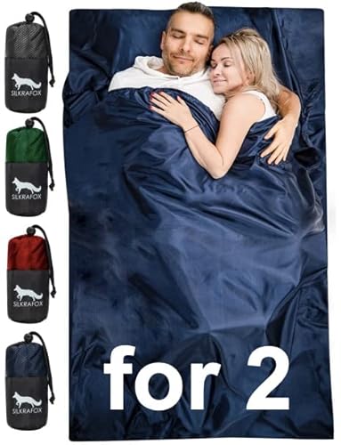 Silkrafox Compact for 2 – ultraleichter Hüttenschlafsack für 2 Personen, Inlay aus Mikrofaser, Kunst-Seidenschlafsack, Sommer Schlafsack, Inlett, rot Silkrafox Compact for 2 – ultraleichter Hüttenschlafsack für 2 Personen, Inlay aus Mikrofaser, Kunst-Seidenschlafsack, Sommer Schlafsack, Inlett, rot von Silkrafox