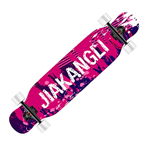 42" Longboard Anfänger Skateboard, Komplett Skateboard 8-lagig Ahorn Concave Cruiser, für und Teenager Mädchen Erwachsene von SilteD