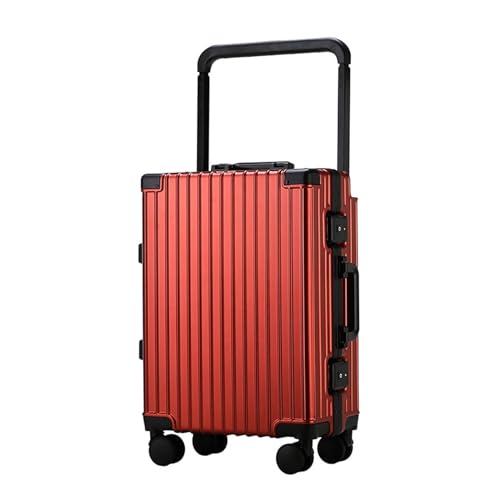 SilteD Koffer, Gepäck, Trolley-Koffer mit Universalrad, Passwort-Koffer, Reisekoffer, tragbarer Trolley aus Aluminiumlegierung, großer Koffer (Farbe: G, Größe einzigartig: 22 Zoll) von SilteD