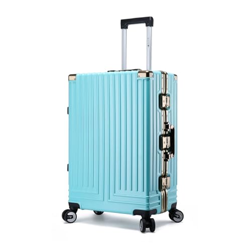 SilteD-Koffer, Hartschalen-Handgepäck, Koffer mit Rollen, leichtes PC-Reisegepäck, verdickter Anti-Fall-Koffer, großer Koffer (Farbe: D, Taille einzigartig: 26 Zoll) von SilteD