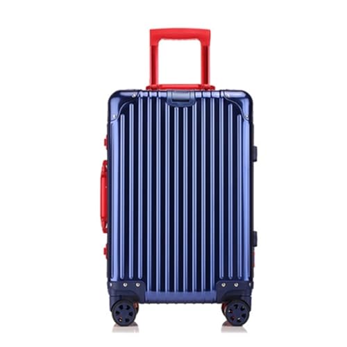 SilteD Koffer Trolley aus Aluminiumlegierung, komplett aus Magnesiumlegierung, Koffer aus Aluminiumlegierung, Metallkoffer, tragbarer Koffer, Reisekoffer, großer Koffer (Farbe: H, Größe: 24 Zoll) von SilteD