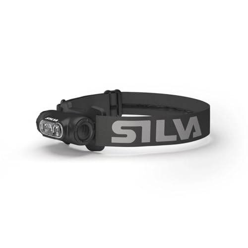 Silva Stirnlampe Aufladbar mit USB - Explore 4RC - 400 Lumen Stirnlampe Akku - 3 Helligkeitsstufen & 3 LED-Farben Kopflampe Rotlicht - Helmlampe Feuerwehr Stirnlampe Fahrrad Stirnlampe Outdoor von Silva