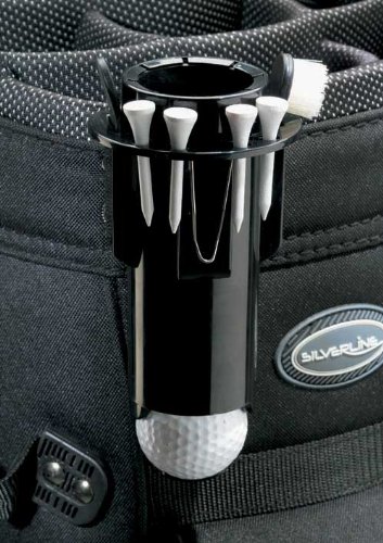 Golf Caddy Ball und Teehalter für die Golftasche und 100 Tees in weiß Golf Caddy Ball und Teehalter für die Golftasche und 100 Tees in weiß von Silverline Golf