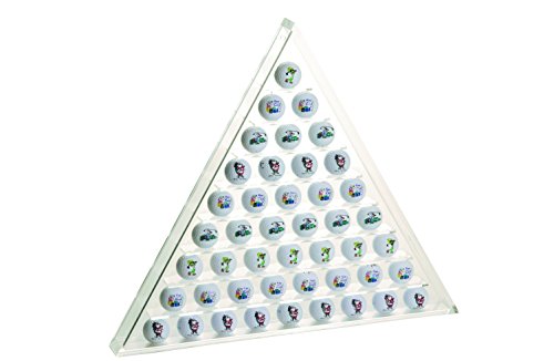 Silverline Golfballregal aus Acryl für Golfballsammler,transparent, 58 x 50 x 5 cm von Silverline