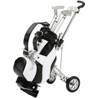 Silverline Ledergolfbag auf Caddywagen (incl.3 Kulli) Sonstige von Silverline