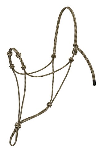 Weaver Leather Silvertip Seilhalfter mit Vier Knoten, Schwarz/Hellbraun, Größe L Weaver Leather Silvertip Seilhalfter mit Vier Knoten, Schwarz/Hellbraun, Größe L von Weaver Leather