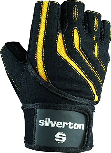 Silverton Erwachsene Handschuhe Power 4, schwarz/Gelb, M von Silverton