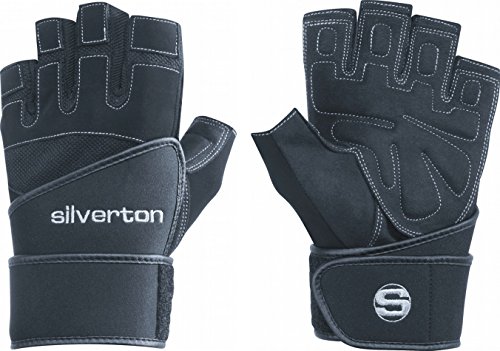 Silverton Herren Fitness-gewichtheberhandschuh Power Plus Handschuhe, Schwarz, S Silverton Herren Fitness-gewichtheberhandschuh Power Plus Handschuhe, Schwarz, S von Silverton