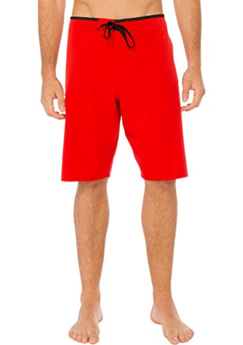 Silwave Herren durafit Stretch Massiv Yarn Dye Boardshort 46 rot von Silwave