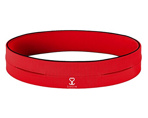 SimSimTrend Jogginggürtel mit 4 Öffnungen, rot, Gr. S, Running Belt, Bauchtasche SimSimTrend Jogginggürtel mit 4 Öffnungen, rot, Gr. S, Running Belt, Bauchtasche von SimSimTrend