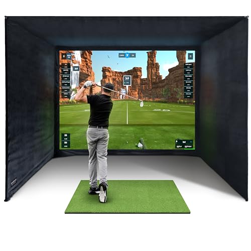 SimSpace Golf Simulator Enclosure with Impact Display Projection Screen, use with All Golf Launch Simulators and Monitors. SimSpace Golf Simulator Enclosure with Impact Display Projection Screen, use with All Golf Launch Simulators and Monitors. von SimSpace