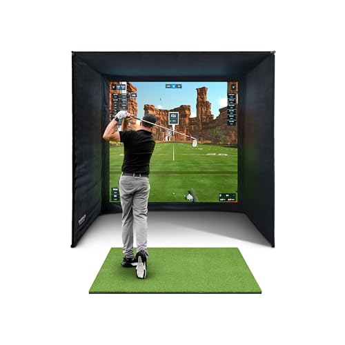 SimSpace Golf Simulator Enclosure with Impact Display Projection Screen, use with All Golf Launch Simulators and Monitors. SimSpace Golf Simulator Enclosure with Impact Display Projection Screen, use with All Golf Launch Simulators and Monitors. von SimSpace