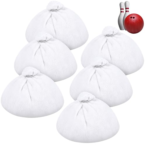 Simgoing 6 Stück Dry Bowling Grip Ball Mikrofaser Ultra Bowling Kolophonium Tasche Bowling Grip Sack für verbesserte Hände Griff Damen Herren Golf Tennis Klettern Heben Rock Gymnastik Gym von Simgoing