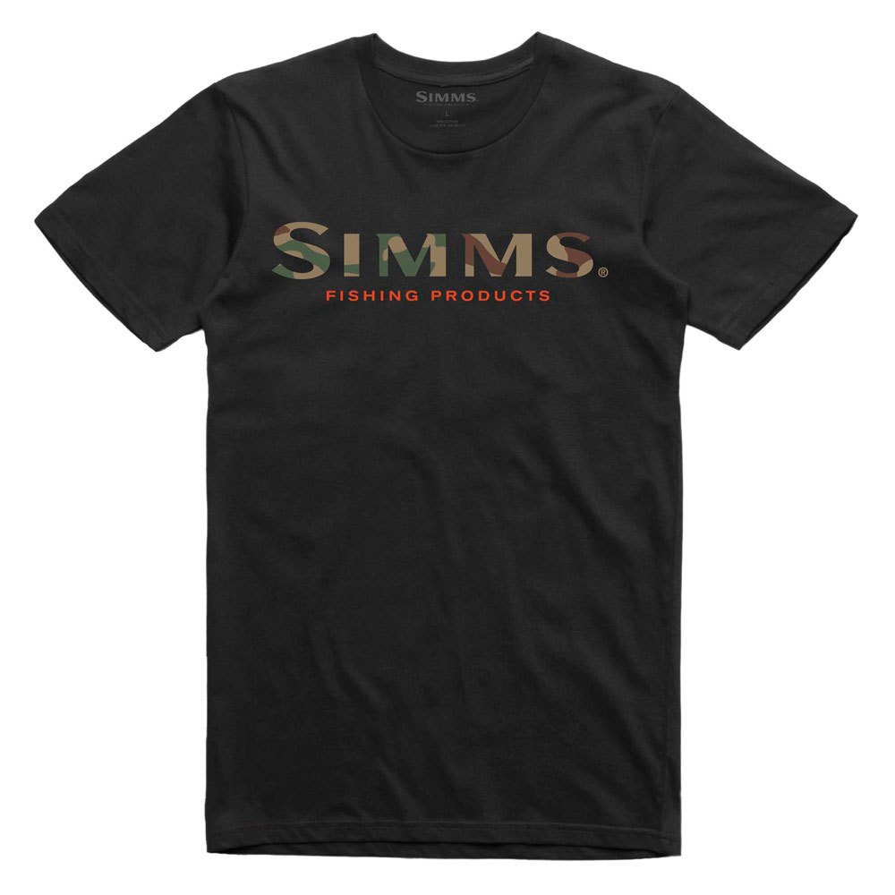 Simms Logo Short Sleeve T-shirt Schwarz M Mann von Simms