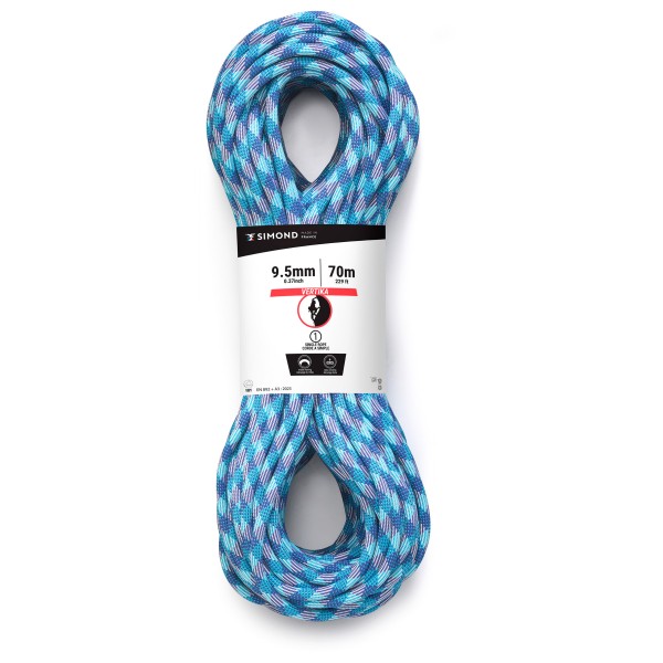 SIMOND - Rope Vertika 9.5 mm - Einfachseil Gr 70 m blau SIMOND - Rope Vertika 9.5 mm - Einfachseil Gr 70 m blau von Simond