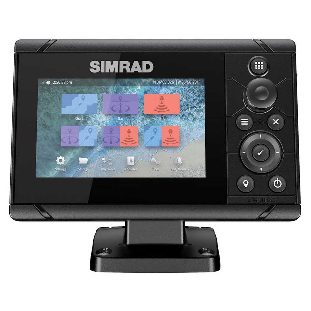 Simrad Cruise 5 Plotter With Transducer Schwarz Simrad Cruise 5 Plotter With Transducer Schwarz von Simrad